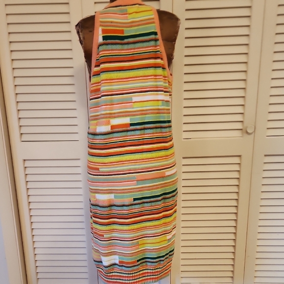 Torrid Multicolor Striped Midi Crochet Sweater Dress - Picture 7 of 7